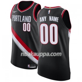 Portland Trail Blazers Custom Nike 2017-18 Musta Pelipaidat Swingman - Miesten
